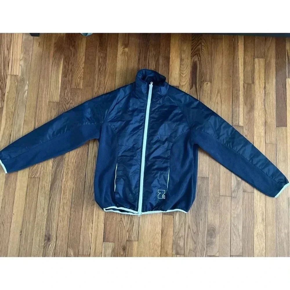 HORZE Equestrian Women's Jacket Blue Zip Pocket Fleece Size XL